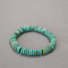 Turquoise Heishi Bracelet - Irregular Beads, Easy Stack - Turquoise BraceletBuddha Tibet