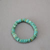 Turquoise Heishi Bracelet - Irregular Beads, Easy Stack - Turquoise BraceletBuddha Tibet