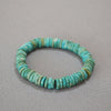 Turquoise Heishi Bracelet - Irregular Beads, Easy Stack - Turquoise BraceletBuddha Tibet