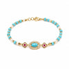 Turquoise & Pearl Color Stack Bracelet — Dopamine Beads for Your Wrist Buddha Tibet