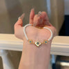Turquoise & Pearl Color Stack Bracelet — Dopamine Beads for Your Wrist - Blue TurquoiseBuddha Tibet