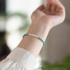 Turquoise & Pearl Single-Strand Bracelet — Chinese Wenwan Style, Daily Wear - Universal FitBuddha Tibet