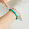 Turquoise Round Bead Bracelet - Clean Color, Easy Stack - 6mmBuddha Tibet