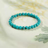 Turquoise Round Bead Bracelet - Clean Color, Easy Stack - 6mmBuddha Tibet
