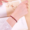 Vajra Knot Couple Bracelet — Handwoven Red String for Two - Wine RedBuddha Tibet