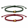 Vajra Knot Couple Bracelet — Handwoven Red String for Two Buddha Tibet