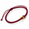 Vajra Knot Couple Bracelet — Handwoven Red String for Two - Wine RedBuddha Tibet