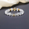 White Agate Bead Bracelet — Natural 10mm Stone Bracelet for Clarity & Calm - Buddha Tibet