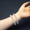 White Agate Bead Bracelet — Natural 10mm Stone Bracelet for Clarity & Calm - Buddha Tibet