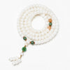 White Bodhi Root Mala Bracelet — 108-Bead Buddhist Prayer Beads for Ca Buddha Tibet