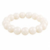 White Bodhi Seed Mala Bracelet — A Quiet Strand for Daily Practice - Round Bead 12mmBuddha Tibet