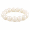 White Bodhi Seed Mala Bracelet — A Quiet Strand for Daily Practice - Round Bead 13mmBuddha Tibet