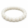 White Bodhi Seed Mala Bracelet — A Quiet Strand for Daily Practice - Standard Barrel 10×8mmBuddha Tibet