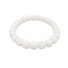 White Bodhi Seed Mala Bracelet — A Quiet Strand for Daily Practice - Standard Barrel 8×6mmBuddha Tibet