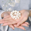 White Bodhi Seed Mala Bracelet — A Quiet Strand for Daily Practice - Standard Barrel 8×6mmBuddha Tibet