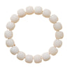 White Bodhi Seed Mala Bracelet — A Quiet Strand for Daily Practice - Standard Barrel 8×6mmBuddha Tibet