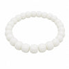 White Bodhi Seed Mala Bracelet — A Quiet Strand for Daily Practice - Standard Barrel 9×7mmBuddha Tibet