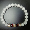 White Chalcedony Bracelet — Clear Expression & Honest Communication - Buddha Tibet xd00099
