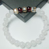 White Chalcedony Bracelet — Clear Expression & Honest Communication - Buddha Tibet xd00099