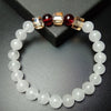 White Chalcedony Bracelet — Clear Expression & Honest Communication - Buddha Tibet xd00099