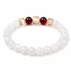 White Chalcedony Bracelet — Clear Expression & Honest Communication Buddha Tibet