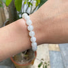 White Jade Bracelet - Calm & Harmony - Buddha Tibet xd00059