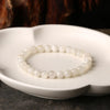 White Jade Bracelet - Calm & Harmony - Buddha Tibet xd00059