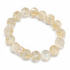 Yellow Citrine Pixiu Bracelet Collection — Natural Asai Crystal Charms For Wealth & Protection - 12mm FangzhuanBuddha Tibet