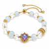 Zodiac Crystal Bracelet — Fresh-Style Natural Stone Bead Bracelet by Birth Sign - Aquarius (Jan 20 – Feb 18)Buddha Tibet