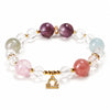 Zodiac Multi-Stone Crystal Bracelet — Natural Gemstone Bead Bracelet by Birth Sign - Aquarius (Jan 20 – Feb 18)Buddha Tibet