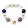Zodiac Multi-Stone Crystal Bracelet — Natural Gemstone Bead Bracelet by Birth Sign - Aquarius (Jan 20 – Feb 18)Buddha Tibet
