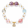 Zodiac Multi-Stone Crystal Bracelet — Natural Gemstone Bead Bracelet by Birth Sign - Aquarius (Jan 20 – Feb 18)Buddha Tibet