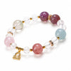 Zodiac Multi-Stone Crystal Bracelet — Natural Gemstone Bead Bracelet by Birth Sign - Aquarius (Jan 20 – Feb 18)Buddha Tibet