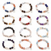 Zodiac White Crystal Bead Bracelet — Natural Stone Stretch Bracelet by Birth Sign - AriesBuddha Tibet