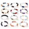 Zodiac White Crystal Bead Bracelet — Natural Stone Stretch Bracelet by Birth Sign - AriesBuddha Tibet