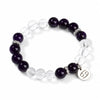 Zodiac White Crystal Bead Bracelet — Natural Stone Stretch Bracelet by Birth Sign - CancerBuddha Tibet