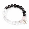 Zodiac White Crystal Bead Bracelet — Natural Stone Stretch Bracelet by Birth Sign - GeminiBuddha Tibet